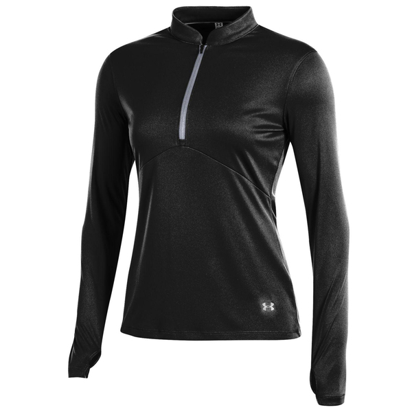 Under Armour Swift Women's 1/4 Zip Mock-Black/Overcast/XL UW1435-999